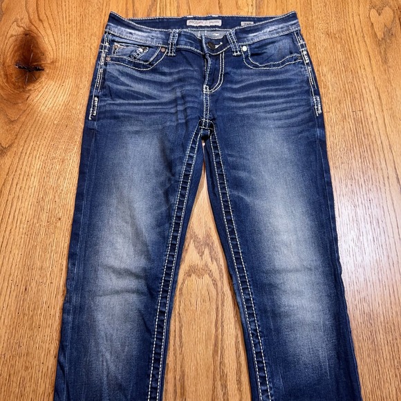 Buckle BKE Payton Jeans Womens 28X31 Blue Denim‎ Faded Straight Leg (Tag 26R) - Picture 2 of 10